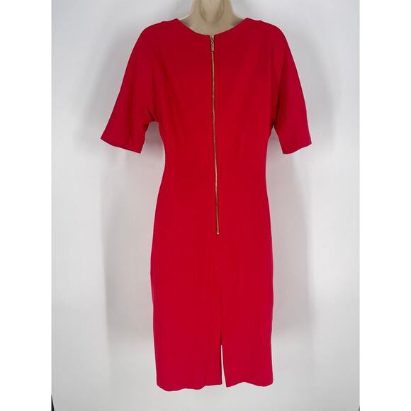 Eliza J Red Fitted Dress (B14#8) - Picture 4 of 10